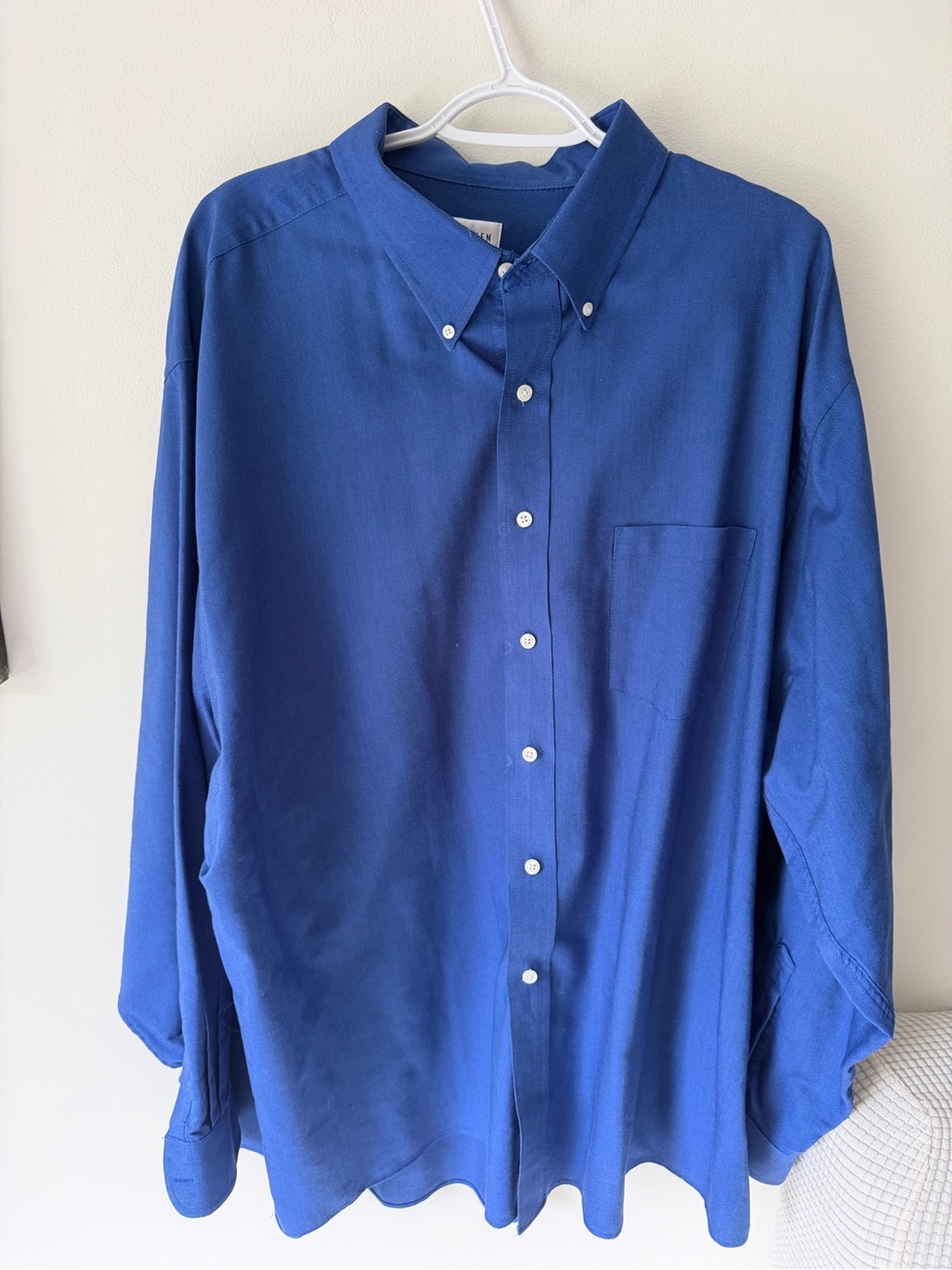 Van Heusen Men's Button-Down Shirt in Royal Blue